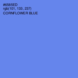 #6585ED - Cornflower Blue Color Image